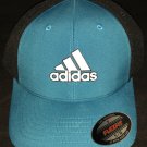 Adidas Hat NWT Rare Teal Blue Color Flexfit Golf tour Headwear Small / Medium