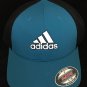 Adidas Hat NWT Rare Teal Blue Color Flexfit Golf tour Headwear Small / Medium