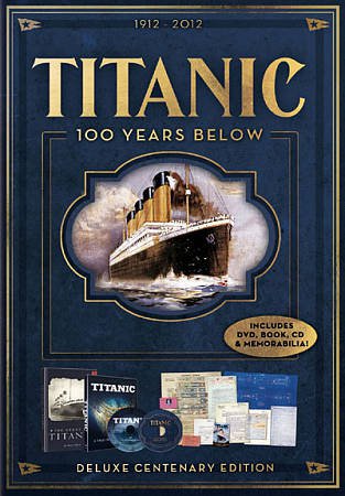 TITANIC 100 YEARS BELOW Deluxe Centenary Edition, NEW CD, BOOK, DVD, memorabilia