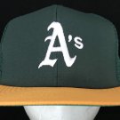 NOS Vintage Oakland A’s Athletics Snapback Hat Annco Mesh Trucker Cap NWT Taiwan