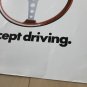 1973 BACARDI RUM Bar Poster Anti-Drunk Driving Coke Pepsi 7up Dr Pepper Vintage