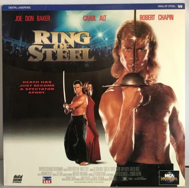 RING OF STEEL Laserdisc LD VERY RARE JON DON BAKER CAROL ALT Sword Fighting