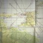 1944 Restricted Air Map AAF Aeronautical Chart Island Trinidad West Indies VTG