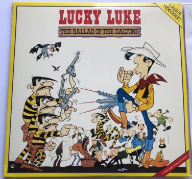 LASERDISC LUCKY LUKE : The Ballad of the Daltons Western Animation Feature Rare