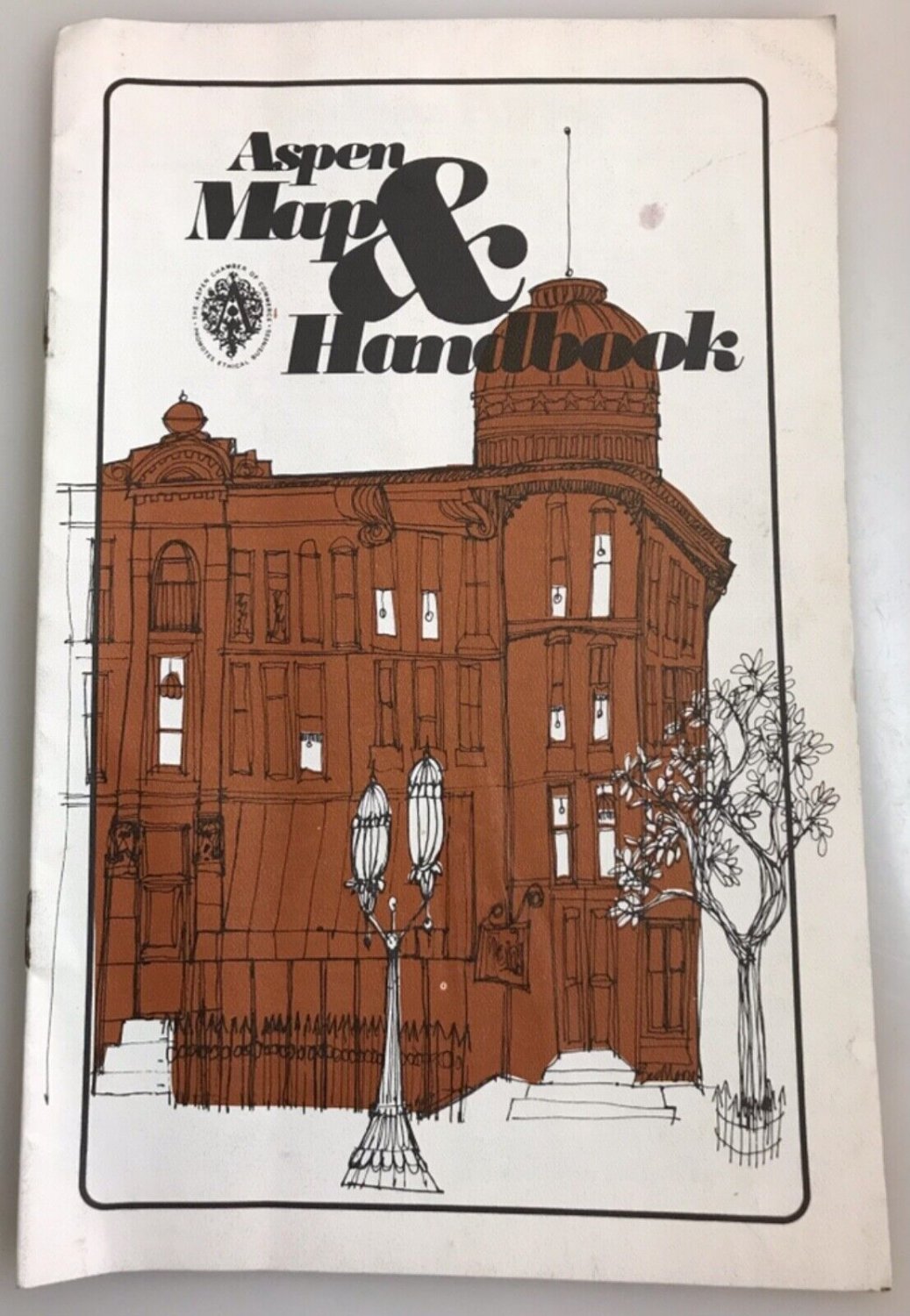 1977 Aspen Chamber of Commerce Map & Handbook Colorado Booklet Brochure