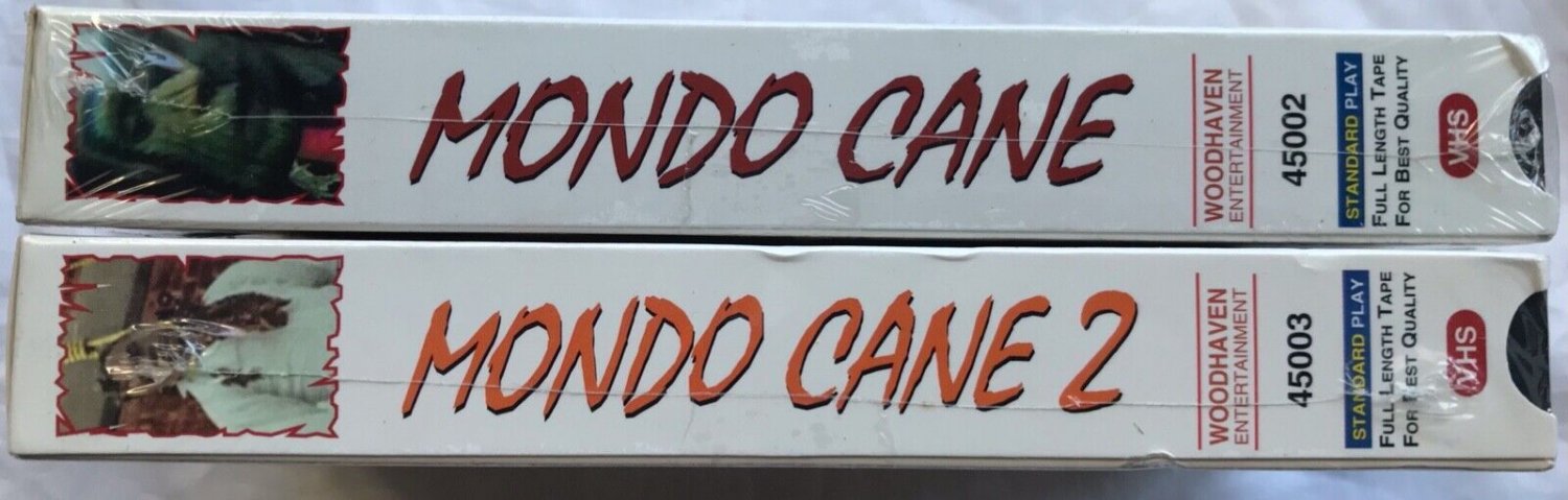 Mondo Cane VHS + MondoCane 2 Horror Shockumentary Brand New Sealed Lot ...