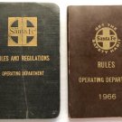 Vintage 1927 & 1966 Santa Fe Rules And Regulations Operating Department Book Lot