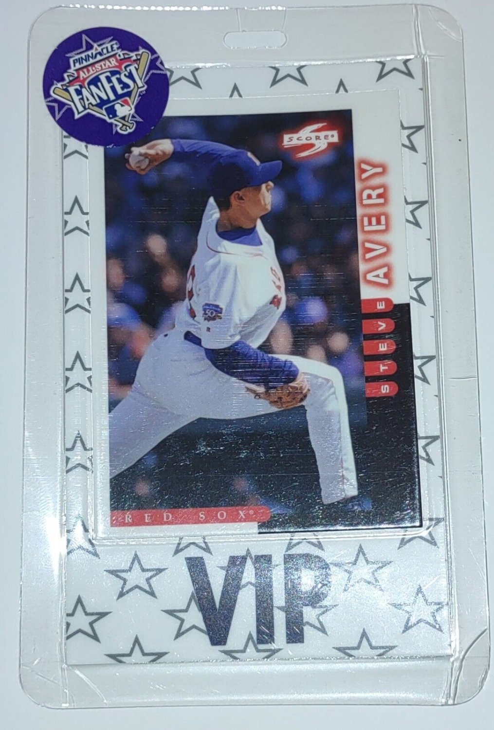 Steve Avery All-Star Game Fanfest VIP laminated pass Score Pinnacle ...