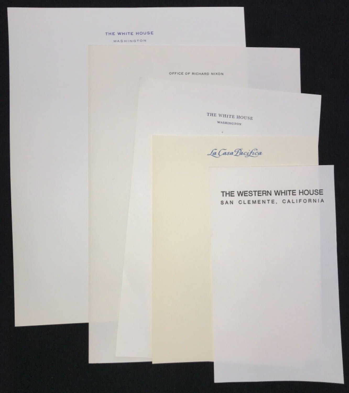 Rare President Richard Nixon White House Stationery Blank paper 5 ...