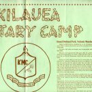 Vtg KILAUEA MILITARY CAMP HAWAII ISLAND 1950s Flyer Sheet Hawaiian Volcano