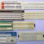 VTG Slide Rule Calculators Lot Shure, Latrobe Steel Co, Sonar Transducer, Allied