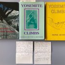 Signed Yosemite Climbs Books by Don Reid, George Meyers Climbing Books Lot of 3