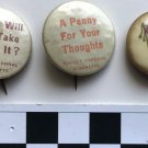 1896 Sweet Caporal Cigarette Pinback Lot Cuba Flag Buttons Antique Tobacco pins