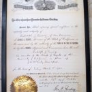 Signed by Governor George Pardee Autographed 1906 Executive Document California Signed by Governor George Pardee Autographed 1906 Executive Document California