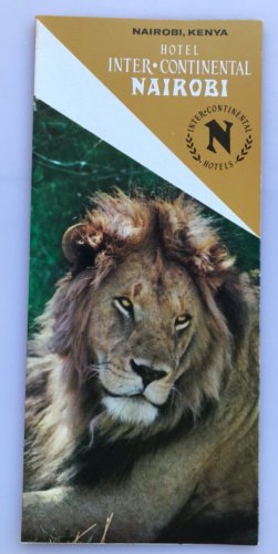 1970s INTER CONTINENTAL HOTEL Nairobi, Kenya Africa BROCHURE FOLDER VINTAGE