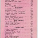 Brown's Chicken Shack Menu Card #1 2205 Market Street TEXAS