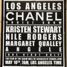 Chanel Cruise Show Poster 2 Sided Margot Robbie Kristen Stewart 2023 VERY RARE