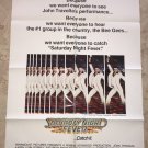 SATURDAY NIGHT FEVER Rated PG 1977 One Sheet Movie Poster John Travolta SATURDAY NIGHT FEVER Rated PG 1977 One Sheet Movie Poster John Travolta