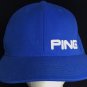 PING 210 Fitted Royal Blue / White Hat Embroidered Size 6 7/8 - 7 1/4 Golf Cap