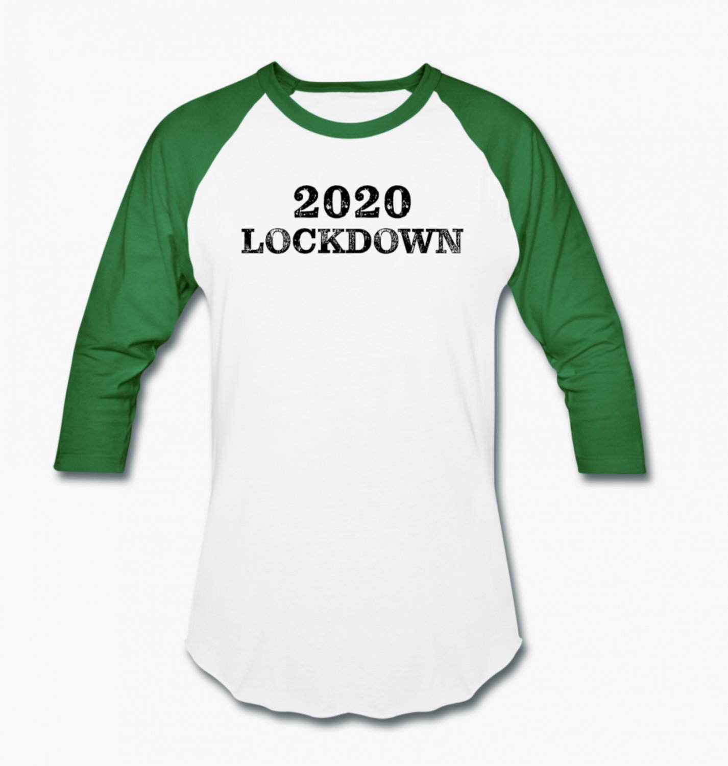 kelly green baseball tee