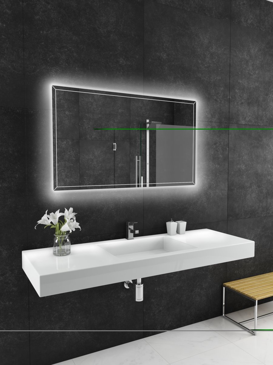 Paris Mirror 48 x 28 in. Athena Dual Lighted Mirror