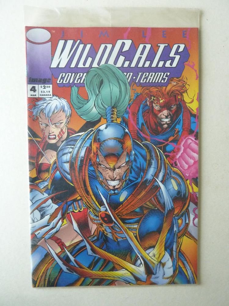 Wild C A T S March New Sealed With Covert Action Team Card Jim Lee