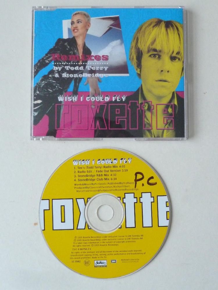 Roxette Wish I Could Fly Remixes (Todd Terry Stonebridge) 4 Track CD Single 1999 Roxette Wish I Could Fly Remixes (Todd Terry Stonebridge) 4 Track CD Single 1999