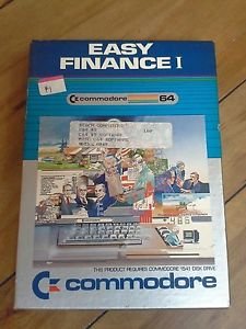 Easy Finance I For Commodore 64, COMPLETE IN BOX