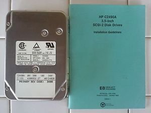 2.1GB 50-Pin SCSI Hard Drive, BRAND NEW W/ MANUAL, HP C2490A