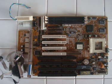 Asus TX97 Socket7 Baby AT Motherboard W/ ATX Kit, WORKING, 430TX 512k
