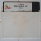PC Mouse Designer Pop-Up Menus For IBM PC & Compatibles, 5.25” Floppy