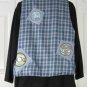 Short 100% Cotton Vest by Blue Fish - Blue Plaid S/1 (Code CMJ )