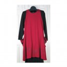 Cafe Ole Rayon Lycra Overpiece Blue Fish / Barclay Studio- Red S/1 (Code CMJ )