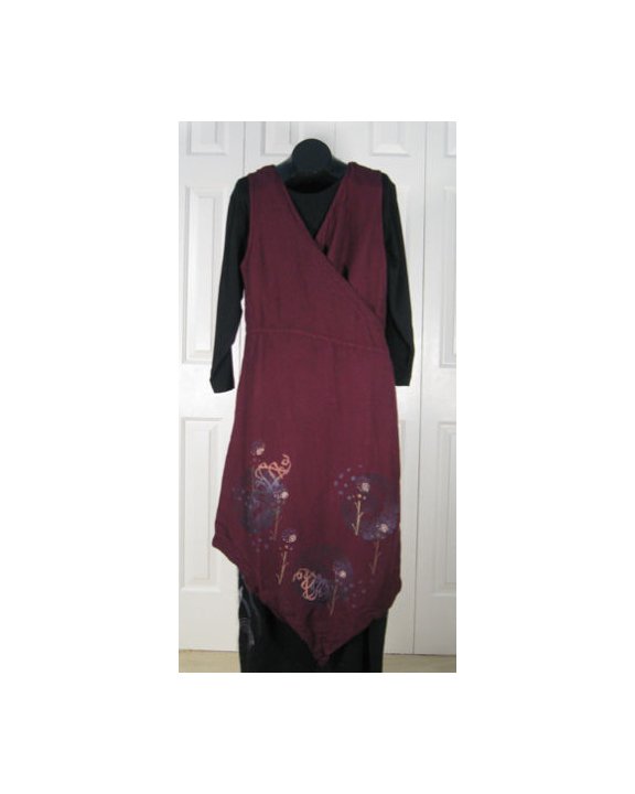 Locket Hemp Viscose Vest by Blue Fish / Barclay Studio Berry S/1