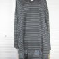 L/S Striped 100% Cotton Box Top S/2 NWOT Black by Blue Fish (Code CAP )