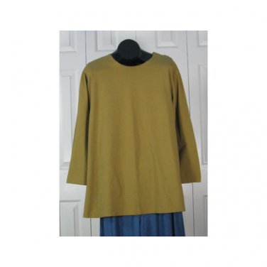 L/S NWOT A Line Organic Cotton Shirt by Blue Fish - Leaf S/1 (Code CMJ )