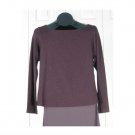 L/S Rib Rayon Lycra Top by Blue Fish- Cassis Heather S/0 (Code CMJ )