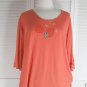 Small Town Tee S/2 NWOT Carrot by Blue Fish / Barclay Studio (Code CAP)