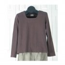Square Neck Organic KnitTop by Blue Fish - Mud S/2 (Code CMJ