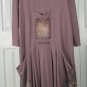 Farmer Jen Hem Cotton Dress Blue Fish / Barclay Studio- Mauve S/0 (Code CMJ )