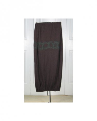 Striped Rayon Lycra Skirt by Blue Fish - Peat / Loam Stripe S/1 (Code CMJ )