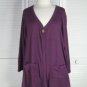 One Button Cardigan S/2 NWT Plum by Blue Fish / Barclay Studio (Code CAP)