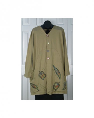 Harvest Organic Cotton Jacket by Blue Fish - Artichoke S/1 (Code CMJ )
