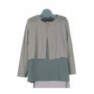 Striped Rayon LycraTopper / Shrug by Blue Fish- Peat / Loam Stripe S/1 (Code CMJ