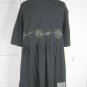 Vintage Button Dress S/1 NWOT Black by Blue Fish / Barclay Studio (Code CAP)