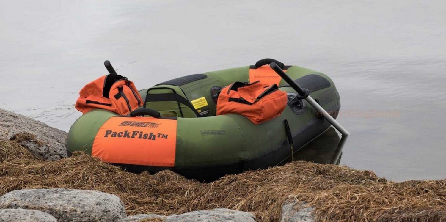 SEA EAGLE PACKFISH 7 DELUXE PACKAGE PORTABLE INFLATABLE FISHING BOAT RAFT