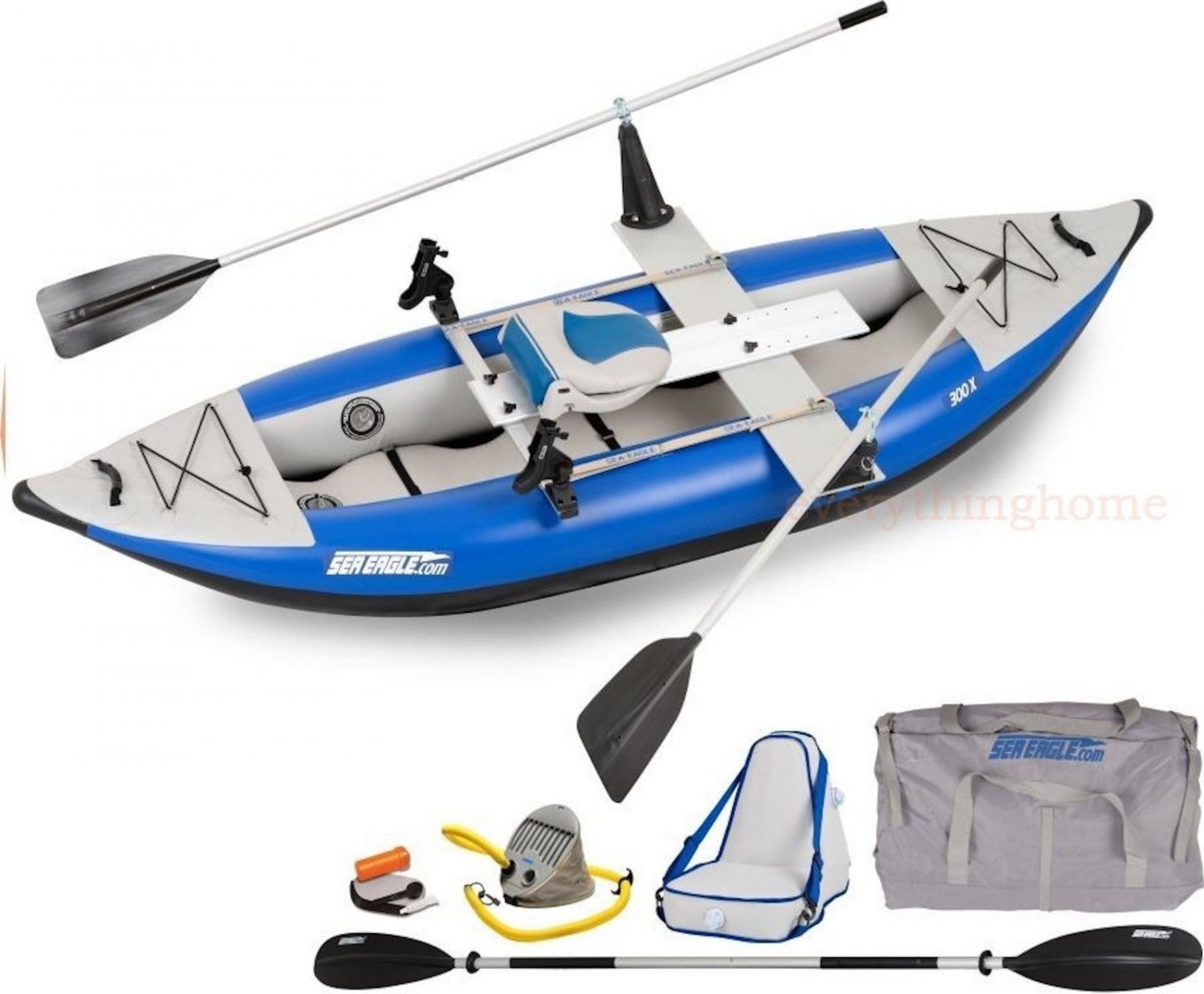 SEA EAGLE 300X EXPLORER KAYAK QUICKROW PACKAGE CLASS 4 RAPIDS SELF BAIL