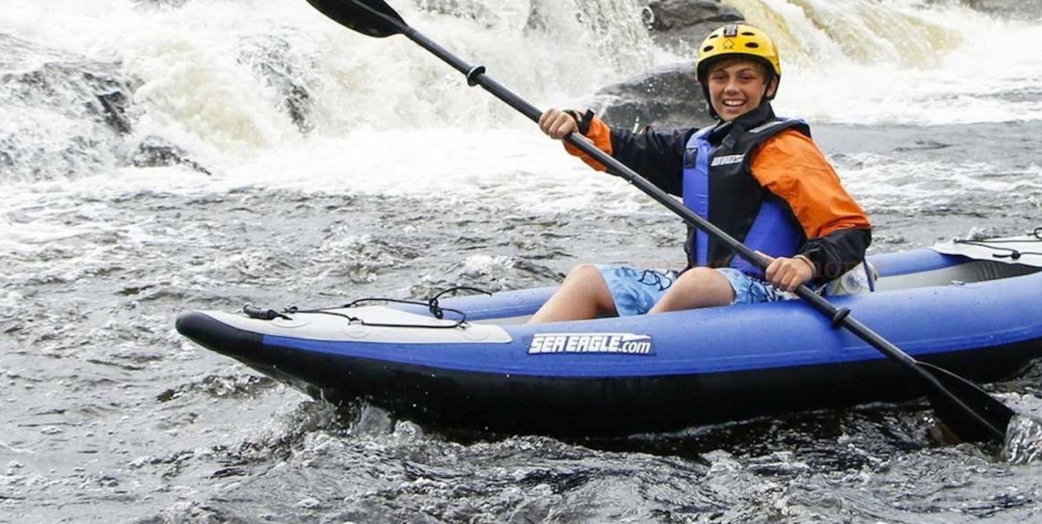 SEA EAGLE 300X EXPLORER KAYAK QUICKROW PACKAGE CLASS 4 RAPIDS SELF BAIL