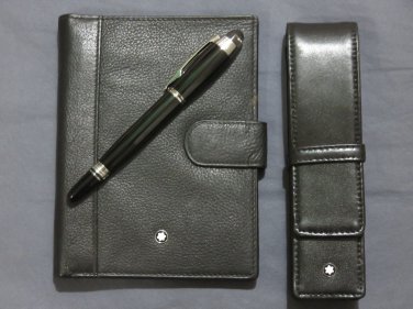 MB Soft Grain Leather Wallet and Pen with Case