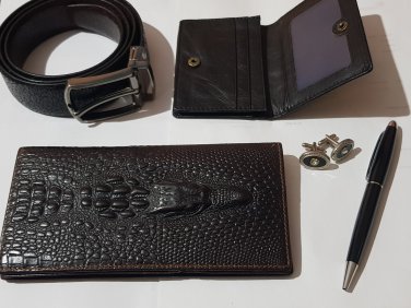 Crocodile Head Wallet Set